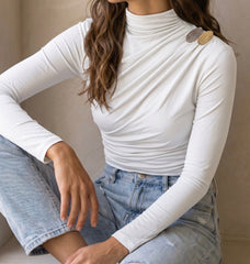 Draped Contour Top