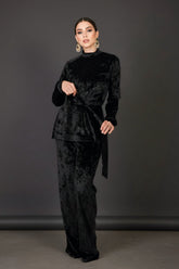 Fit & Flare Velvet Set