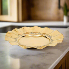 Ruffles Brass Tray