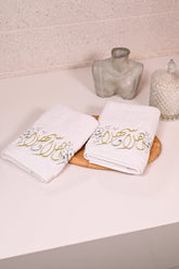 Ahlan Wa Sahlan ( Arabic Greeting ) Guest Set Of 2 Towels