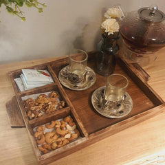 Rustic Wooden Serving Tray