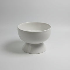 Pottery Terracotta Bowl with Pedestal Base 19 cm