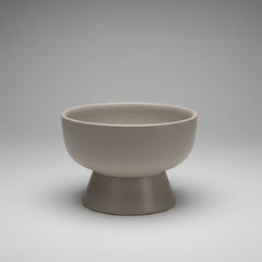 Pottery Terracotta Bowl with Pedestal Base 19 cm