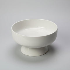 Pottery Terracotta Bowl with Pedestal Base 25 cm