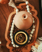Islamic Pattern Natural Wood Tray