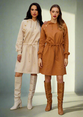 Comfort Chic Hooded Dress
