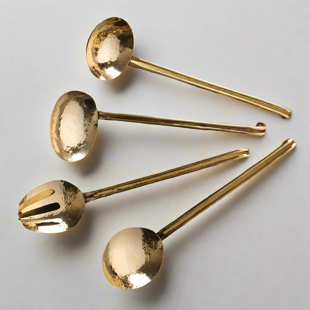 Chef May Signature Serving Spoons ( Brass )