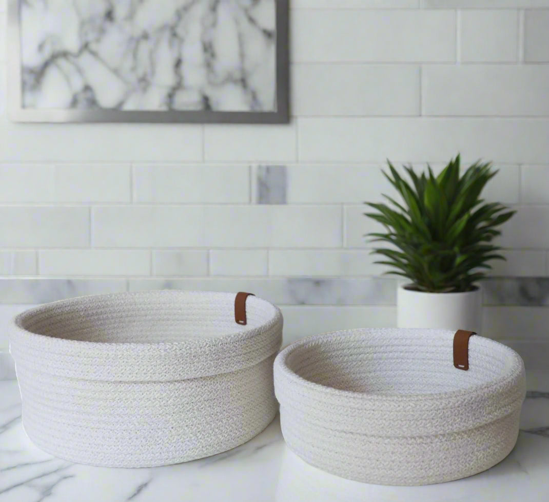 Organizer & Storage basket set White