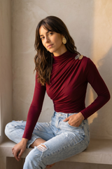 Draped Contour Top