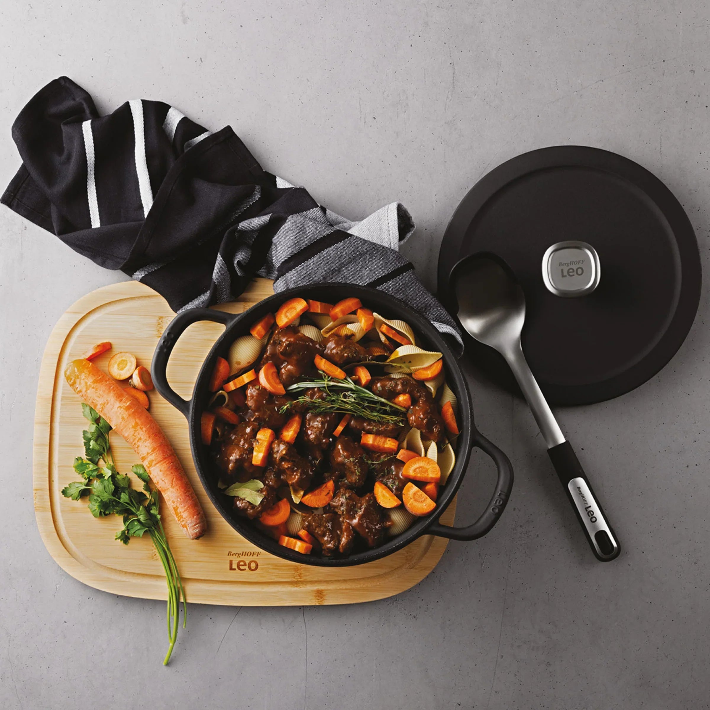 Covered Casserole Graphite Cast Iron 20cm