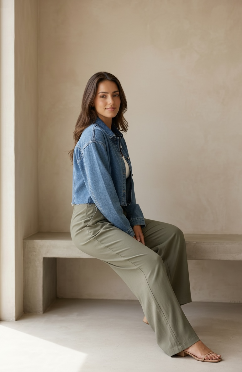 Crop Denim Shirt / Jacket