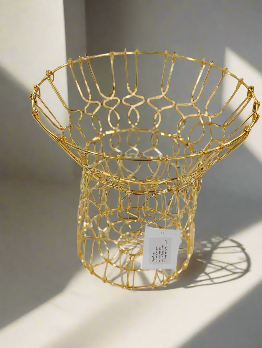 Multi-Shape Gold Wire Basket