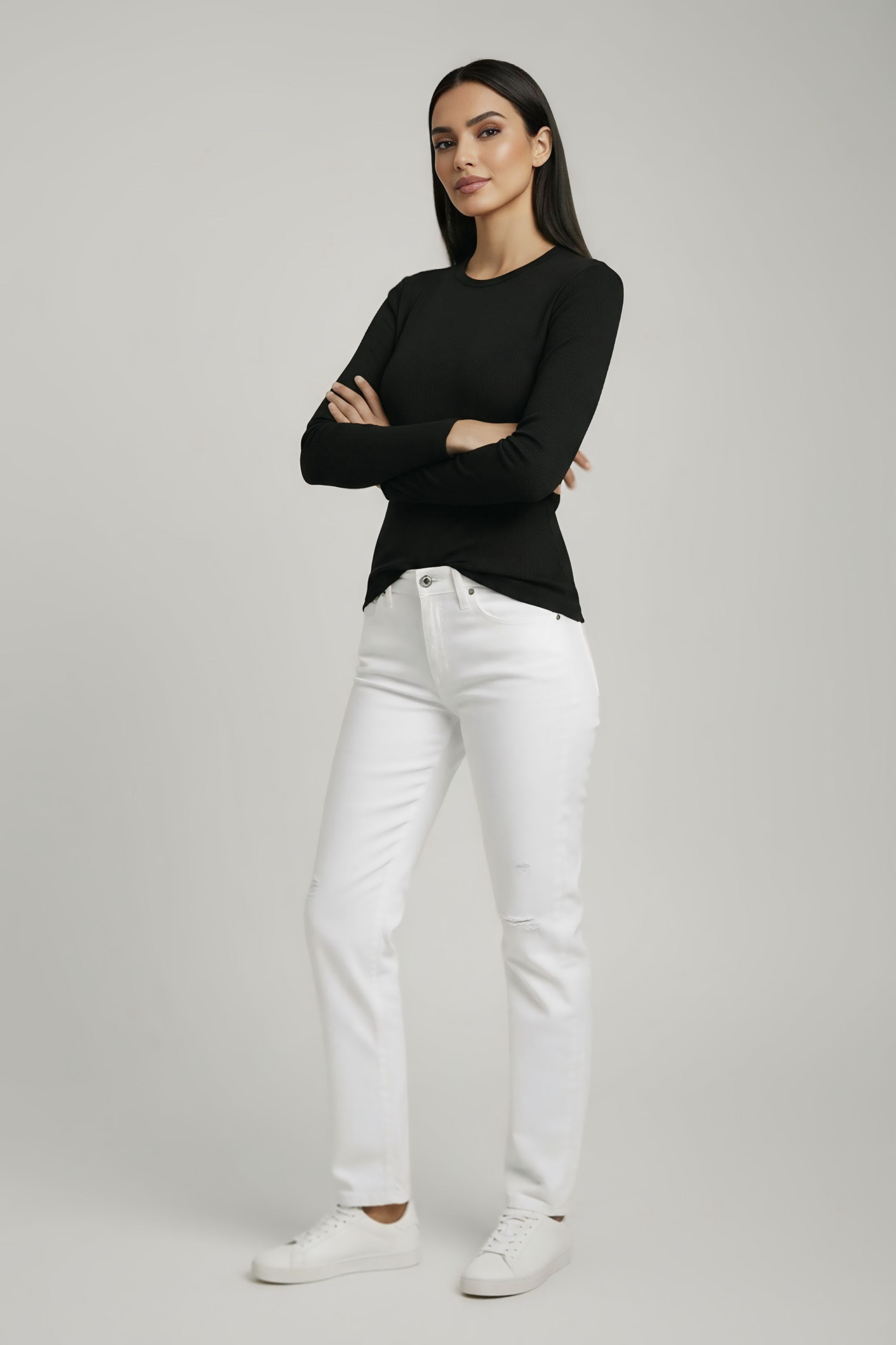 Basic Cotton Fitted T-shirt