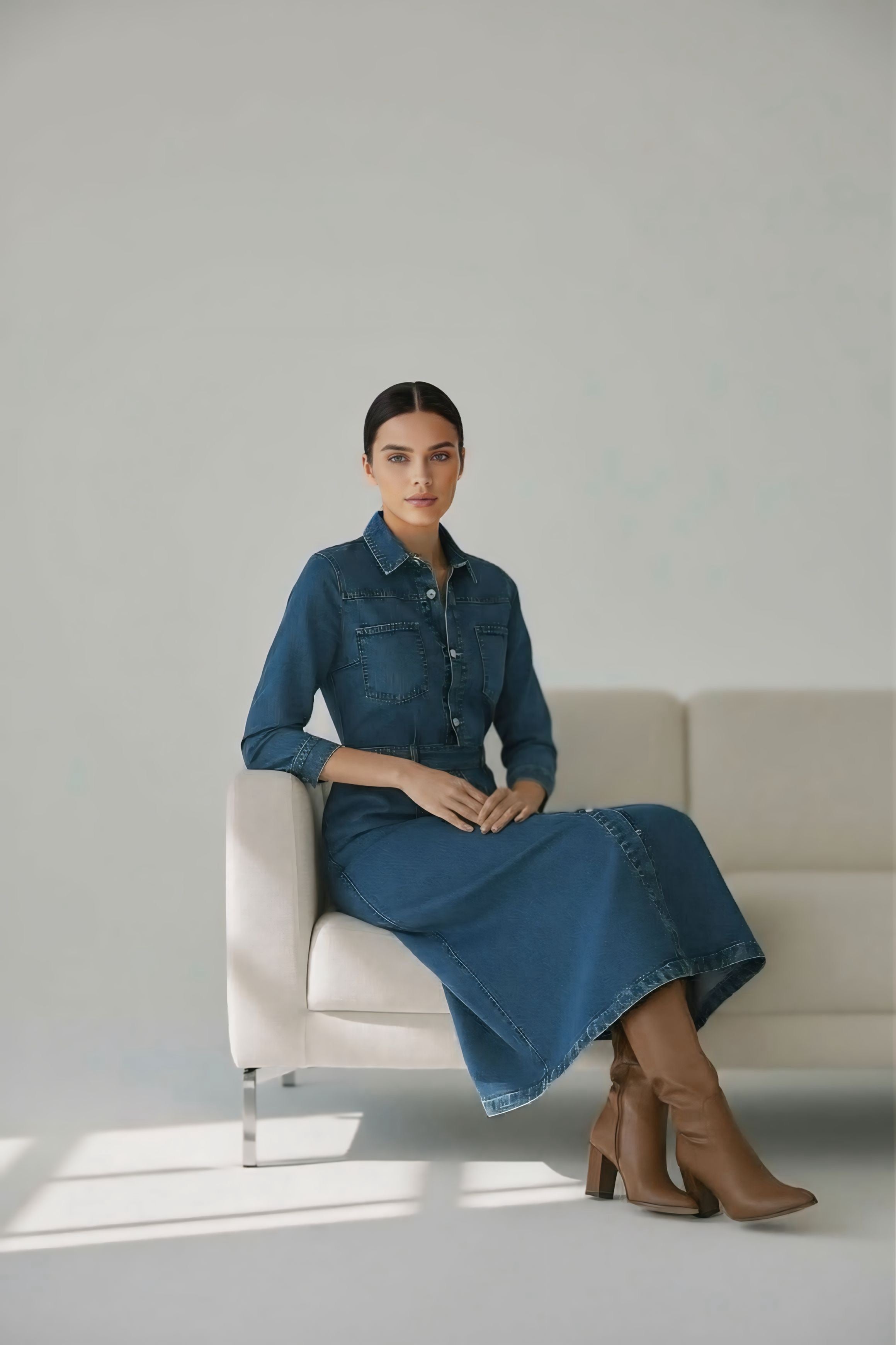 Denim Safari Dress