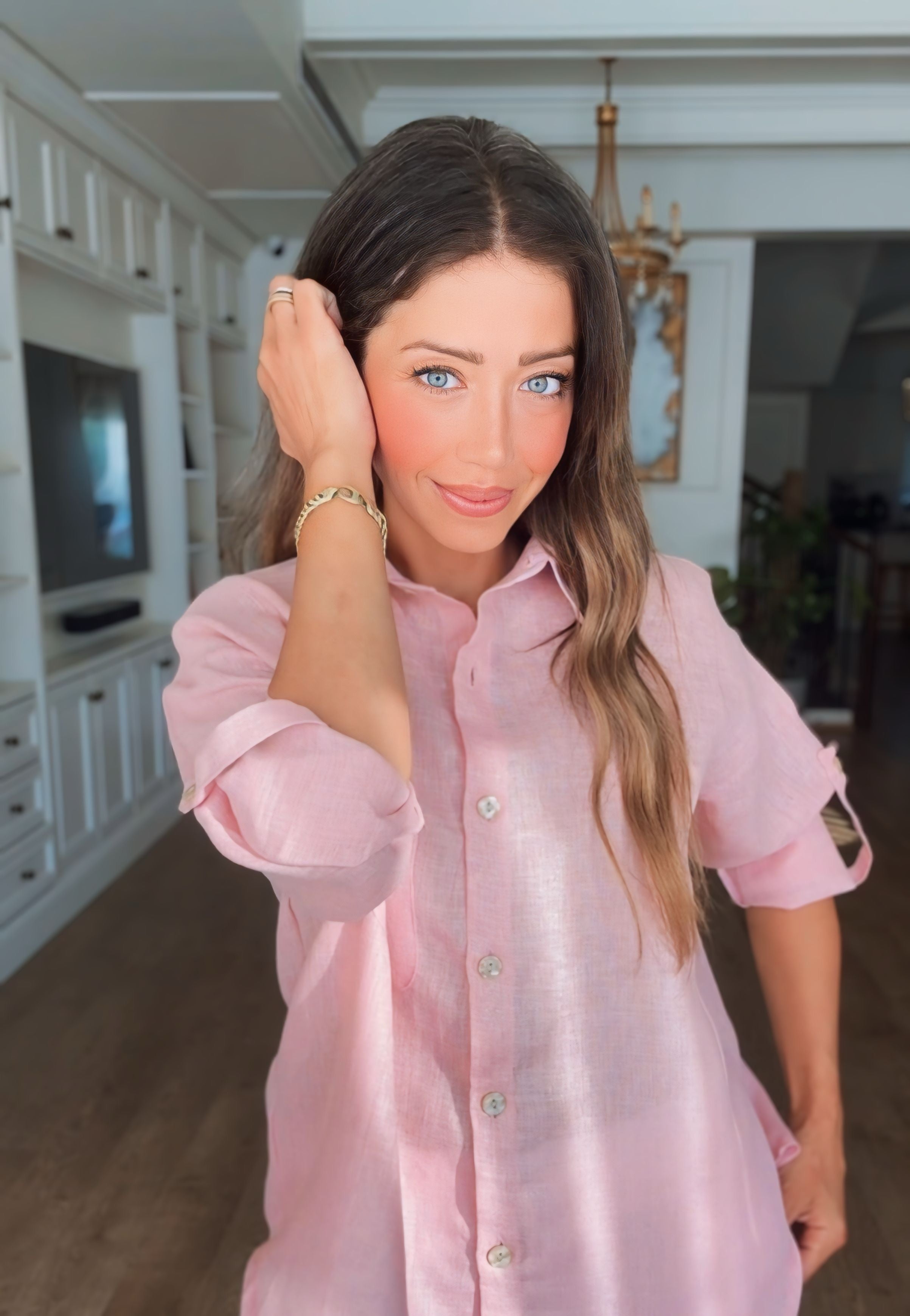 Shimmery Linen Shirt