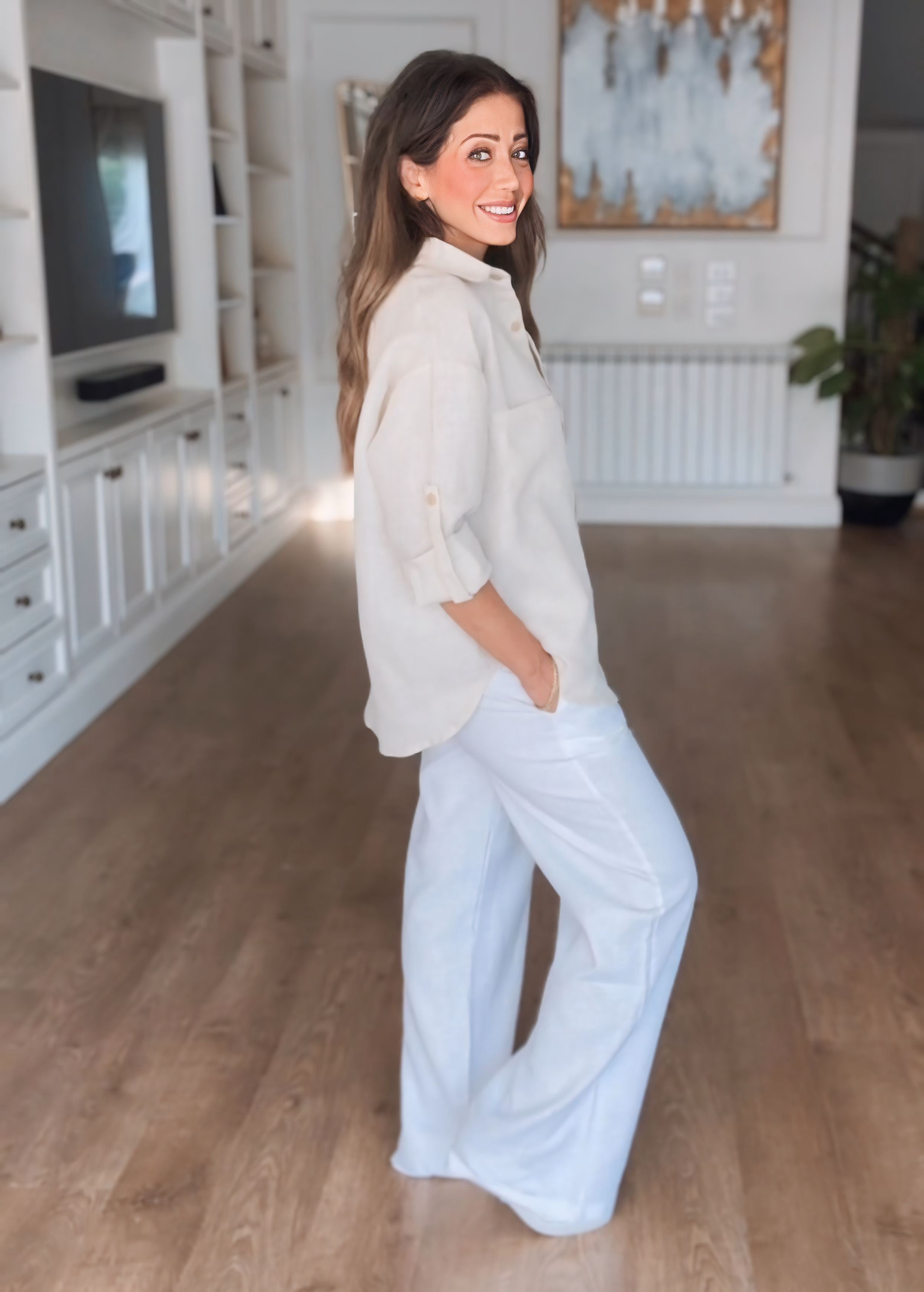 Shimmery Linen Shirt