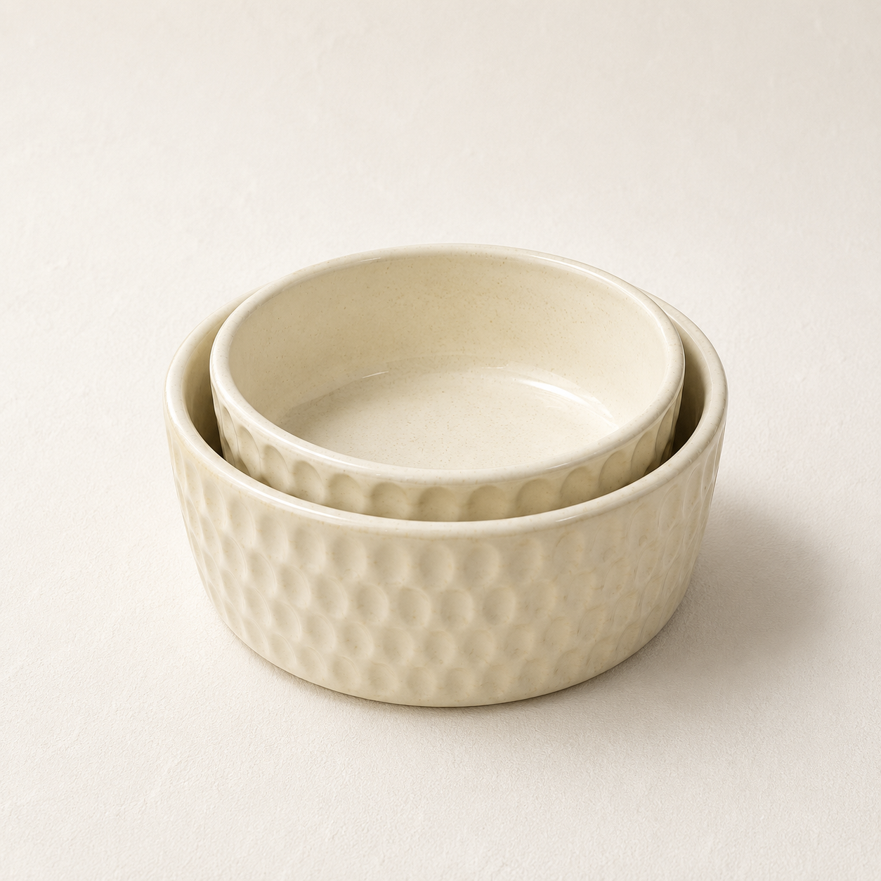 Bake  & Serve Carved Pottery Set