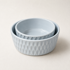 Bake  & Serve Carved Pottery Set