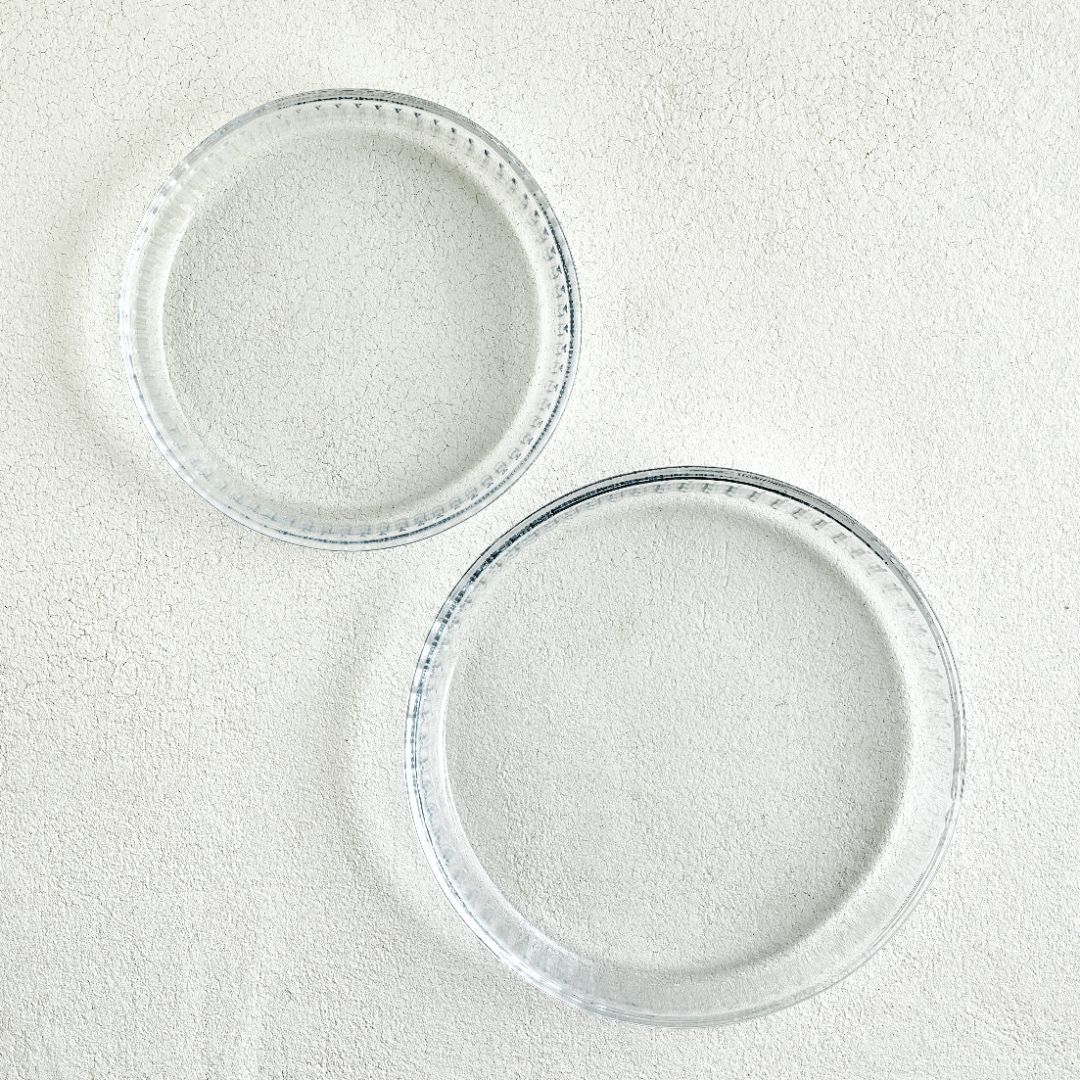 Borcam Round Oven Dishes Set - 2 Pieces