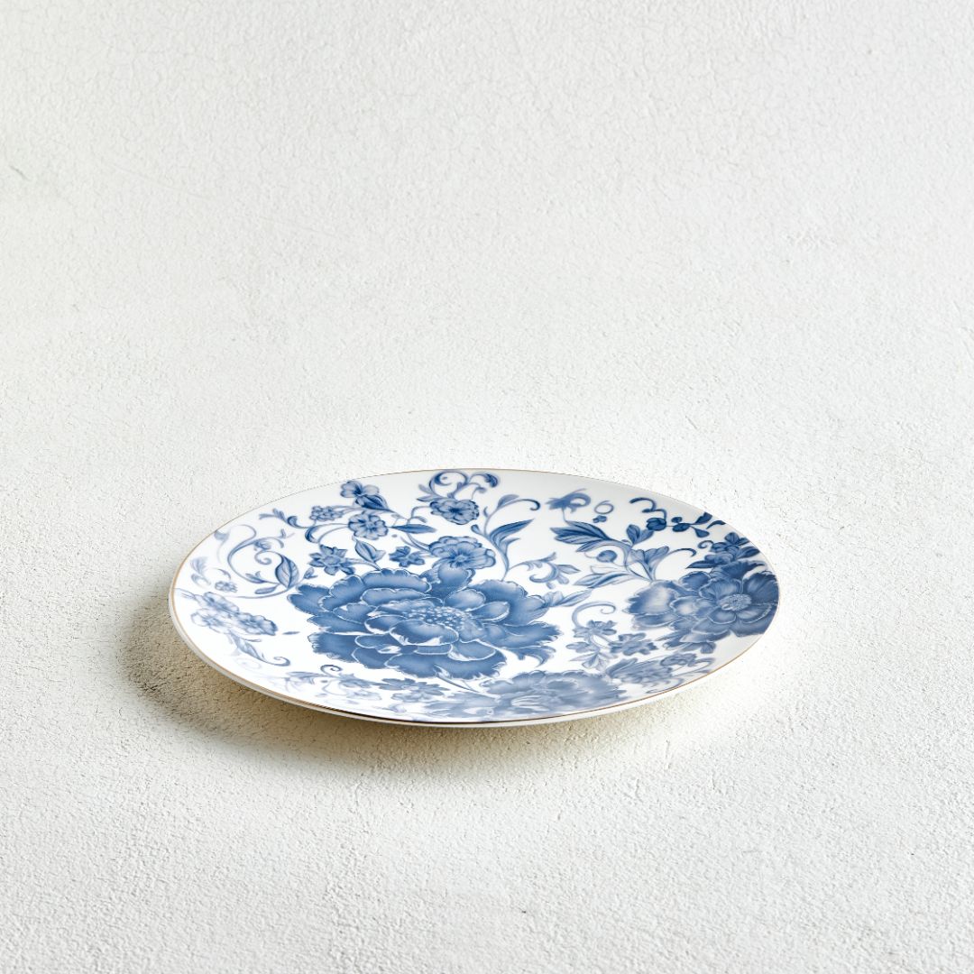 Royal Blue Flower Dinner Set – 30 Pieces