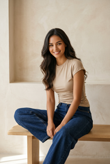 Draped Cotton Top