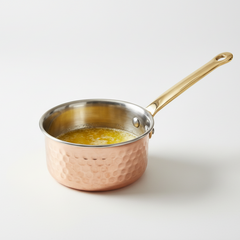 Handmade Hammered Copper Butter Pot