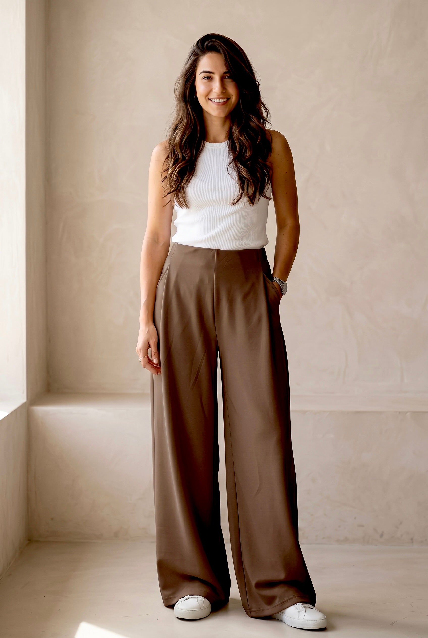 Comfort Chic Tailored Track Pants
