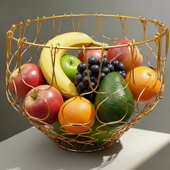 Multi-Shape Gold Wire Basket