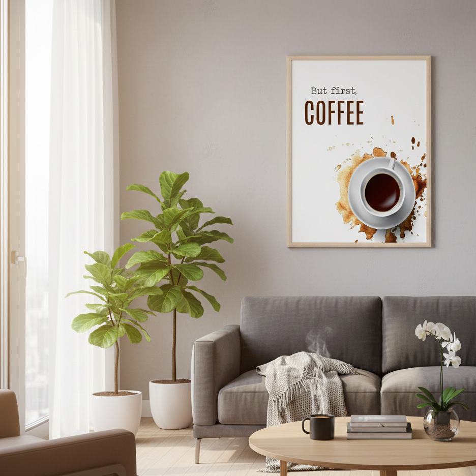 But First Coffee Frame