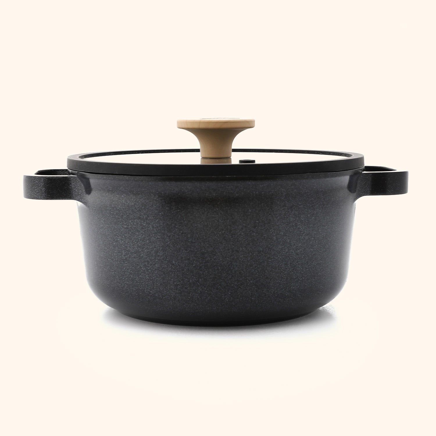 Alma Ceramic Pot  With Glass Lid
