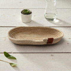 Handmade Woven Cotton oval plate
