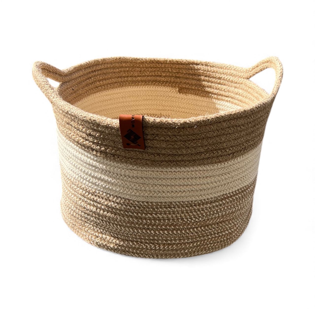 Handmade Woven Cotton laundry basket