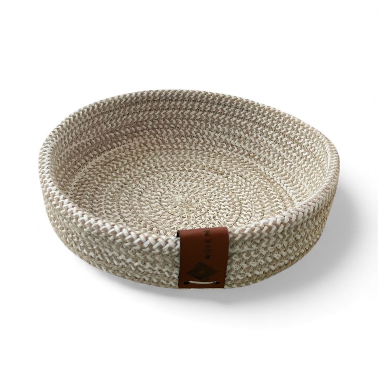 Handmade Woven Cotton small round plate