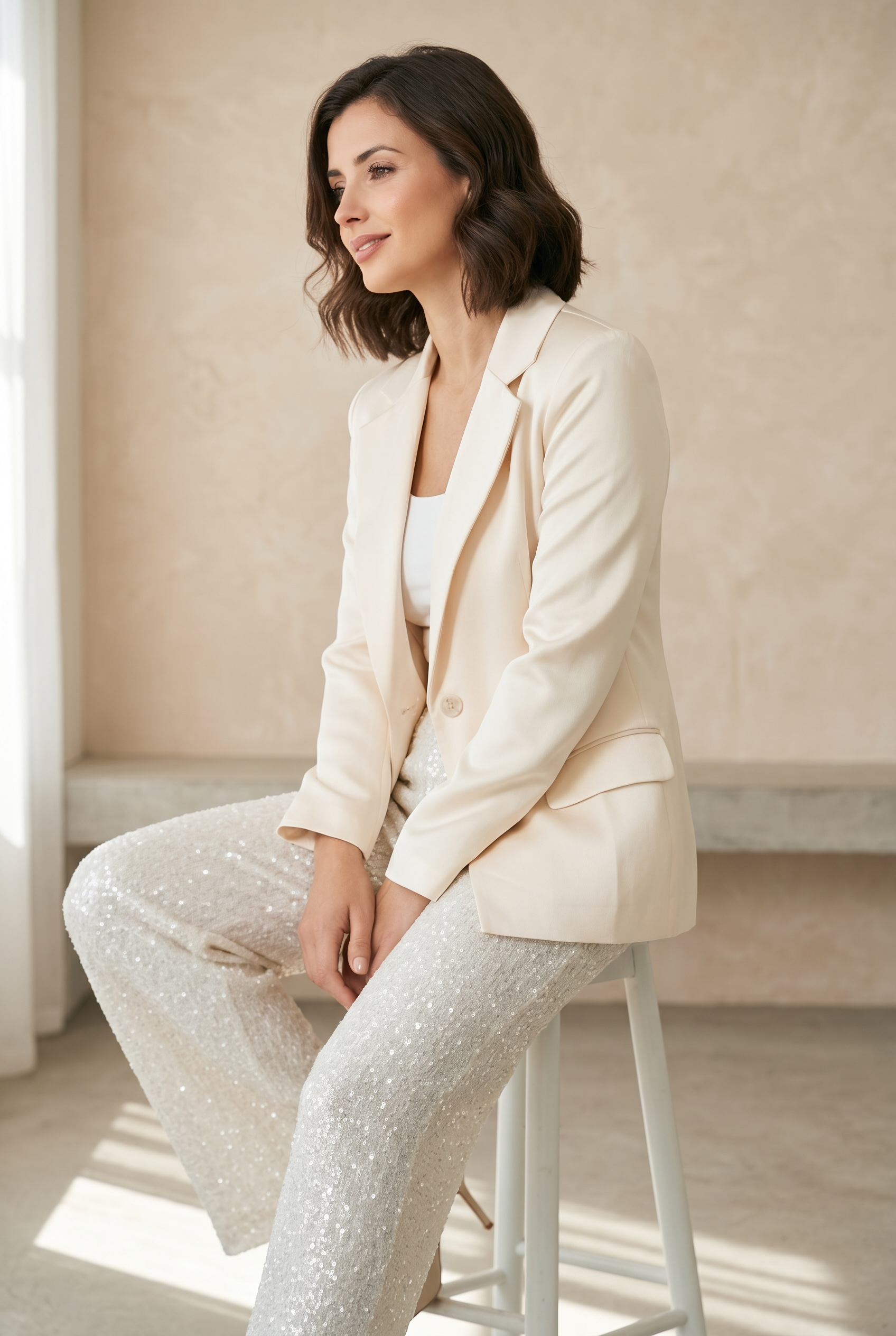 Satin Chic Blazer