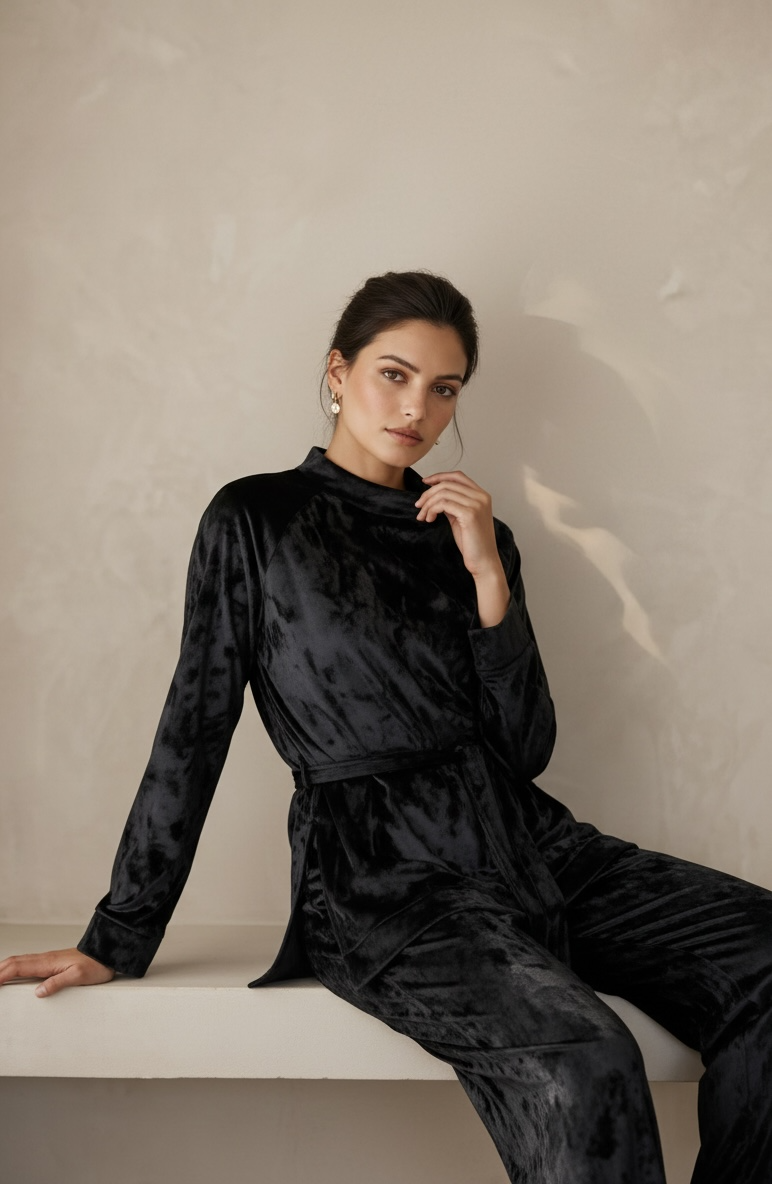 Fit & Flare Velvet Set