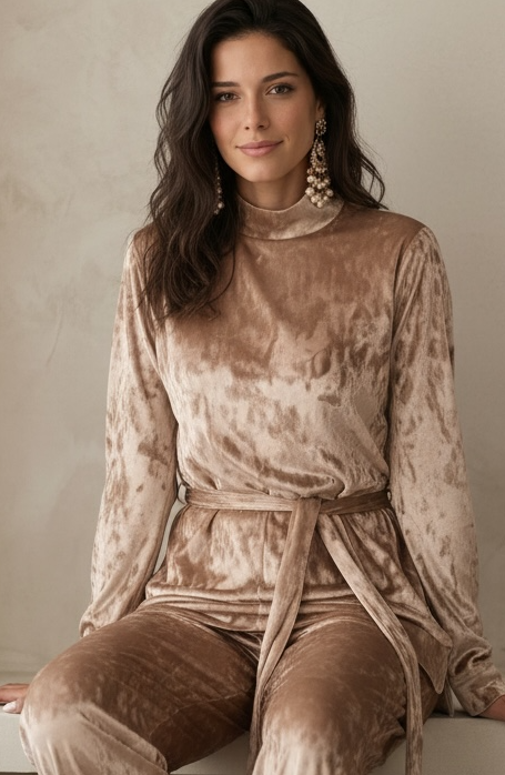 Fit & Flare Velvet Set