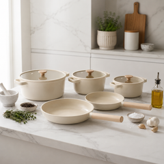 5-Piece Alma Ceramic Cookware Set (Handles included)