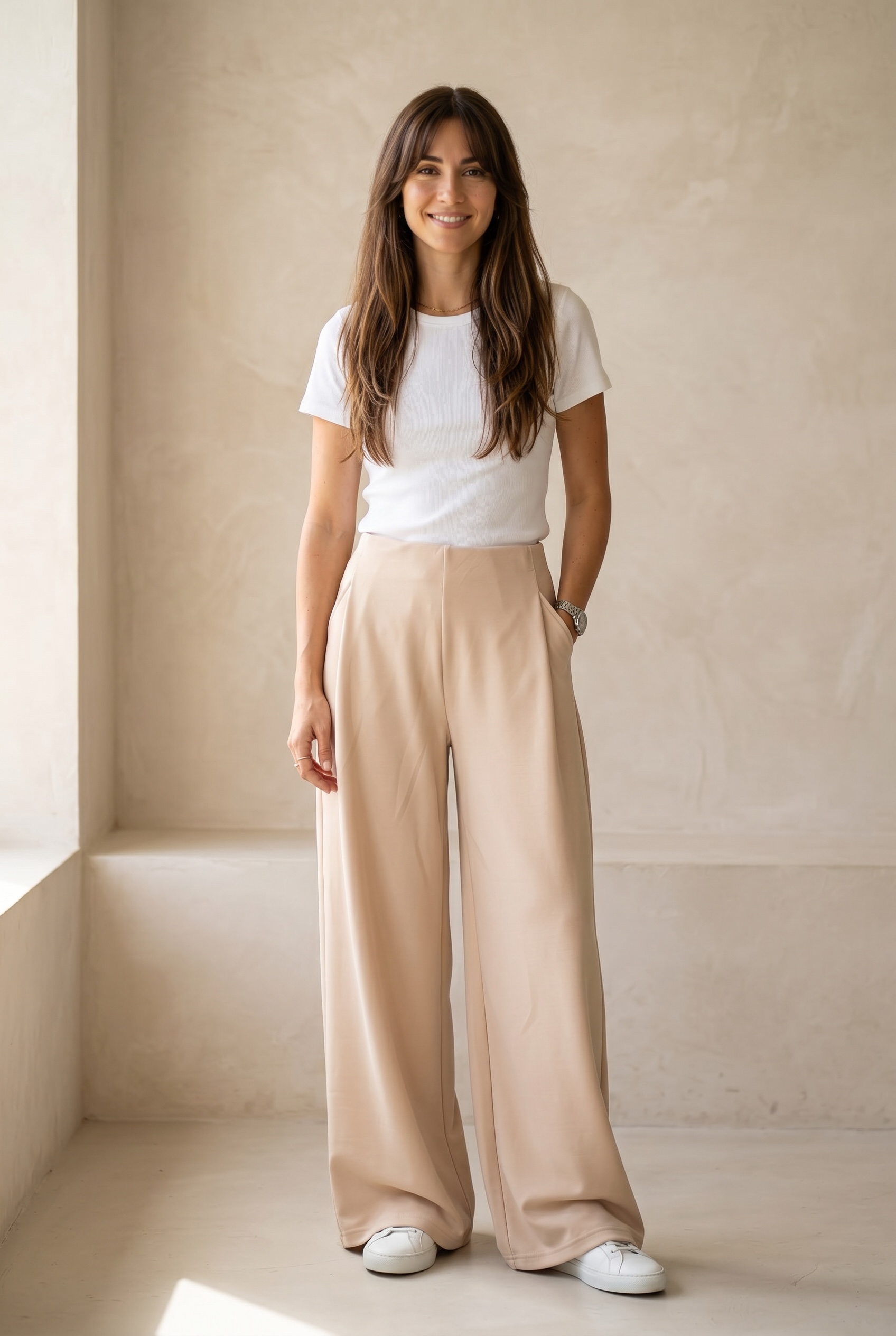 Comfort Chic Tailored Track Pants