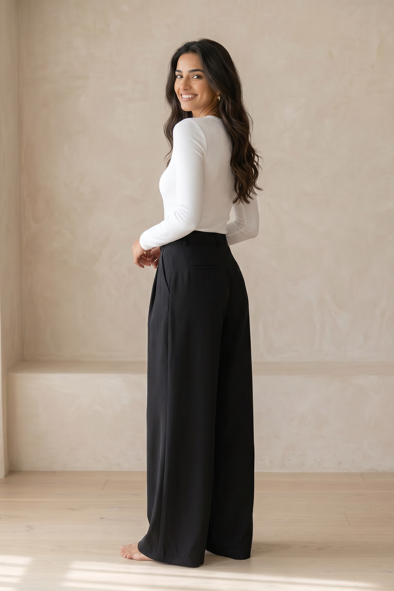 Comfort Chic Tailored Track Pants