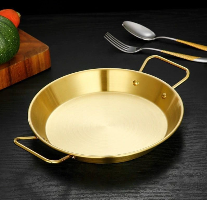 Golden Plated Stainless Steel Serving Pans