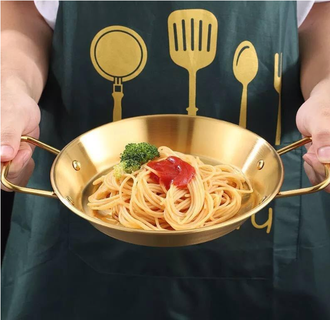 Golden Plated Stainless Steel Serving Pans