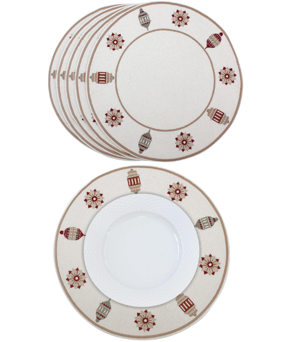 Earthy Lanterns Placemats Set