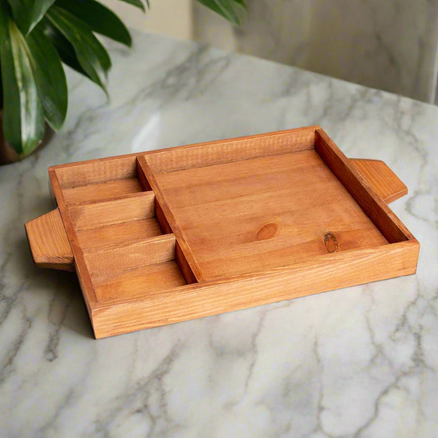 Rustic Wooden Serving Tray
