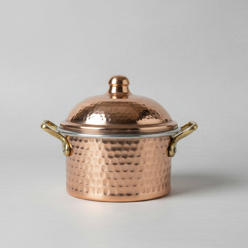 Handmade Hammered Copper Pot