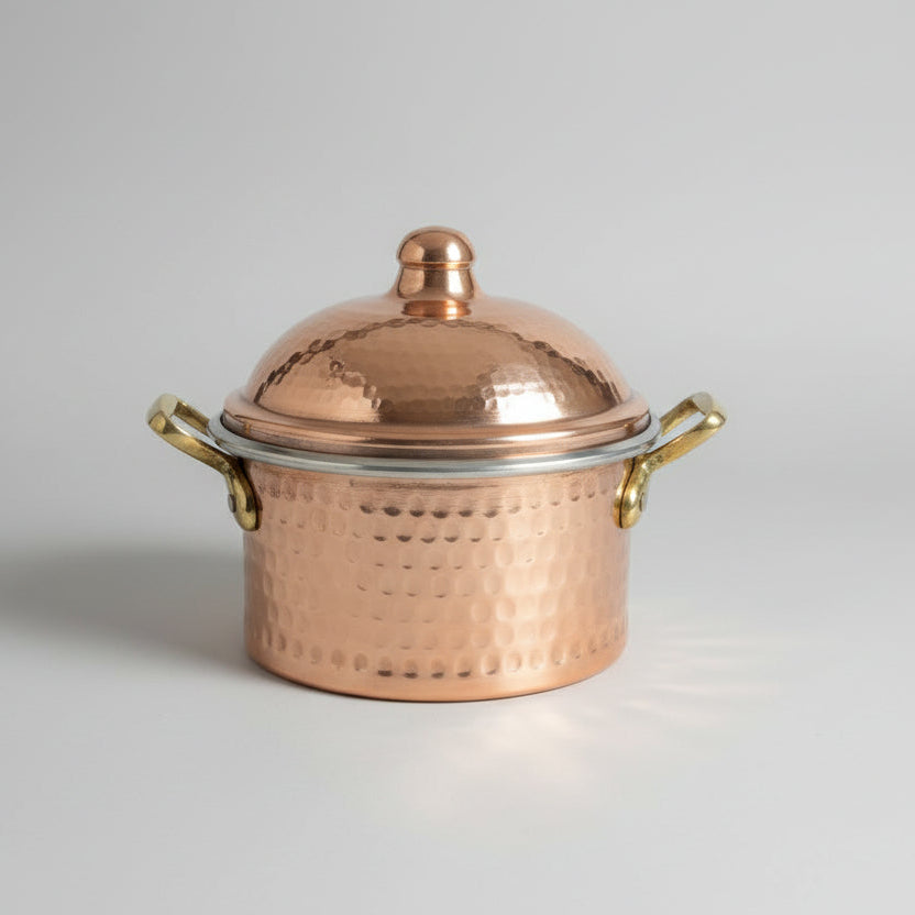 Handmade Hammered Copper Pot