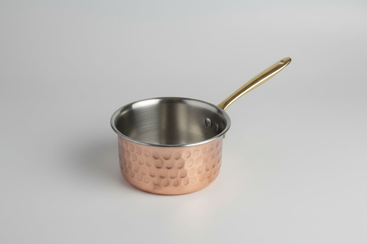 Handmade Hammered Copper Butter Pot