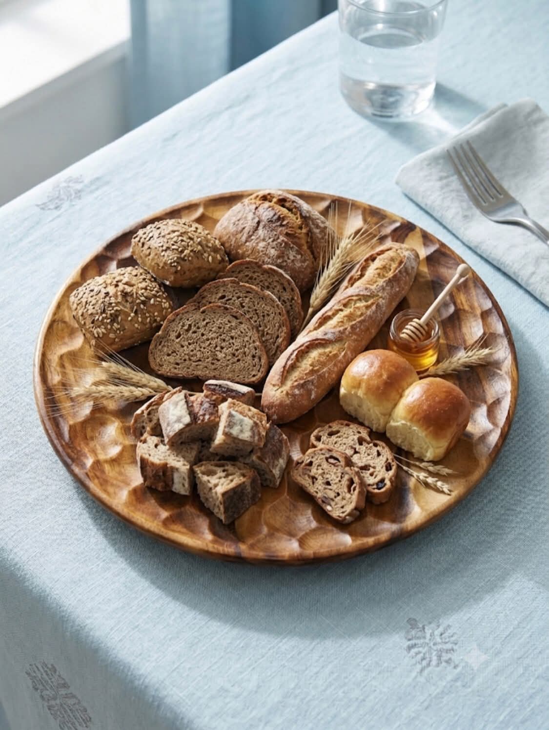 Round Ribbed Serving Plate